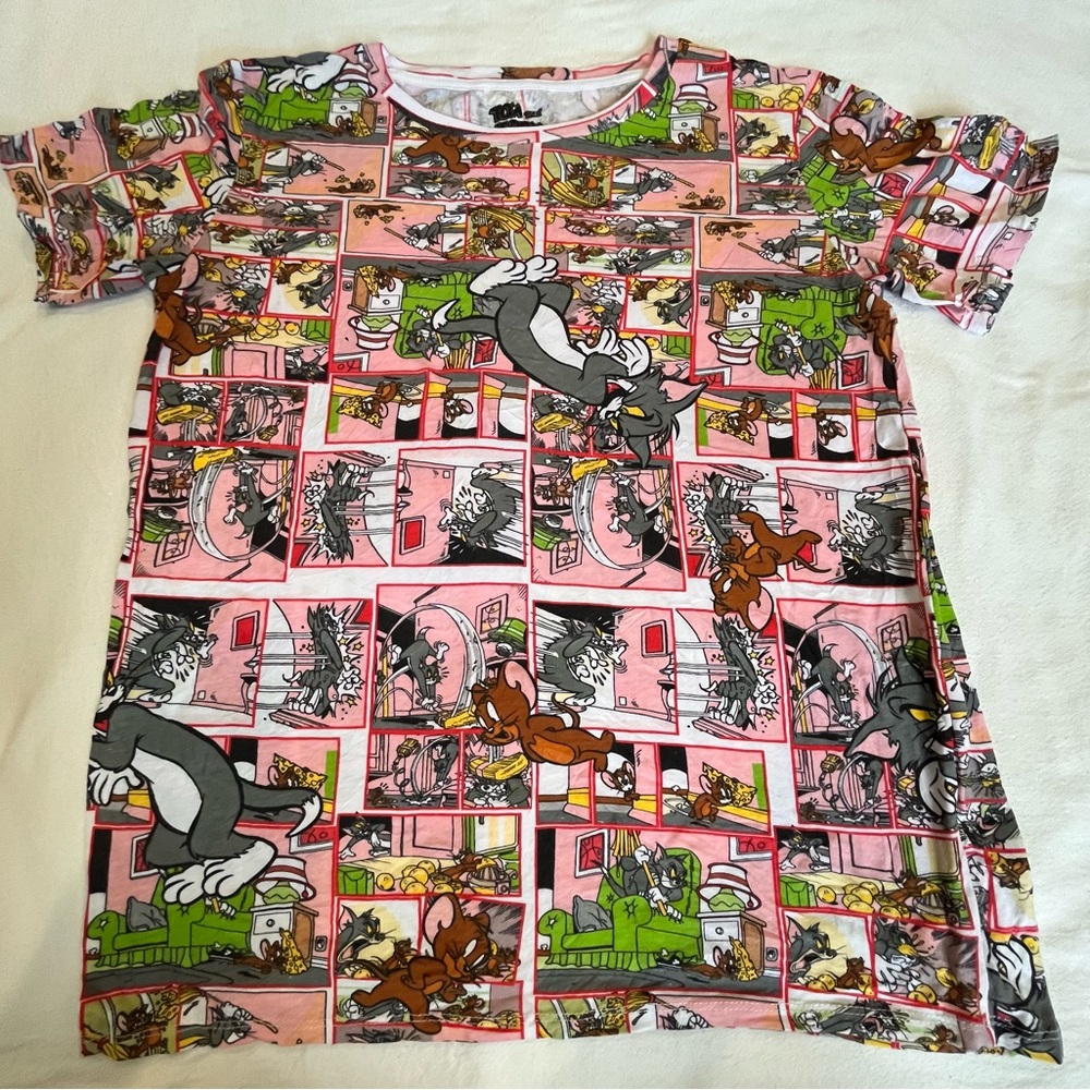 Kids Tom and Jerry T-Shirt - Pink